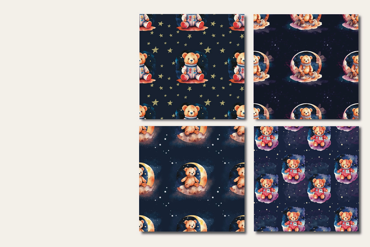 Space Pattern, a Decorative Illustration by Volha (Photo 2 of 3)