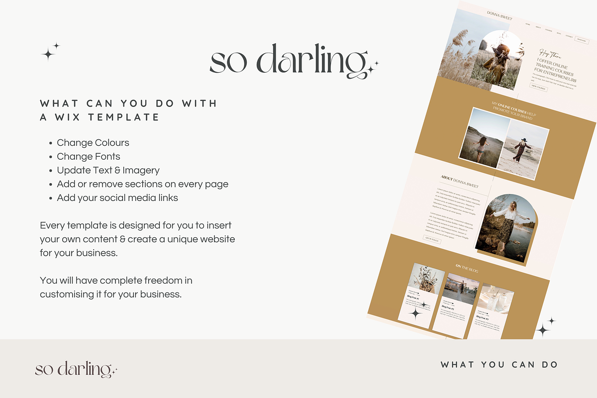 Coaching Template Wix Online Course, a Wix Template by So Darling Studio (Photo 4 of 7)
