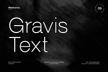 GravisText – A Modern Geometric Sans