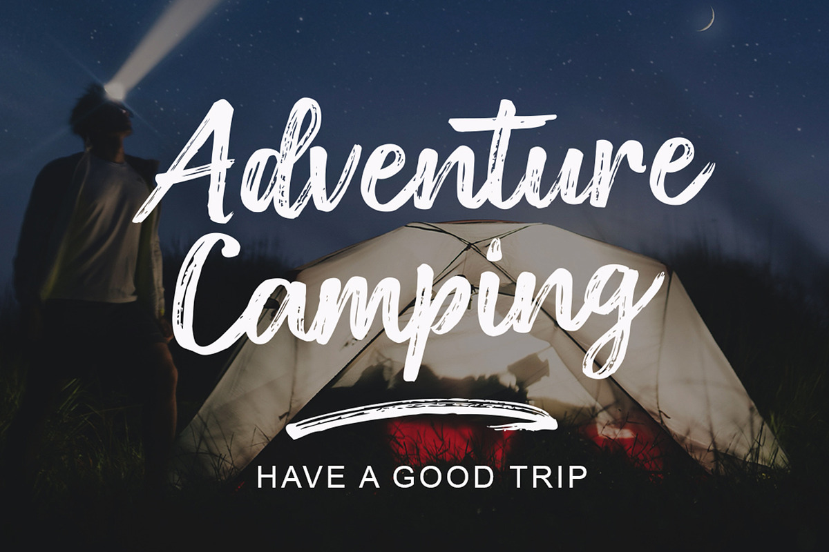 Diston Brush, a Script Font by Stripes Studio (Photo 6 of 6)