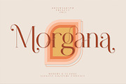 Morgana | Elegant Ligature Typeface, a Serif Font by Krismagraph (Thumbnail 1 of 12)