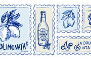 Amalfi lemon postage stamp, a Food Illustration by Zimages (Thumbnail 2 of 3)