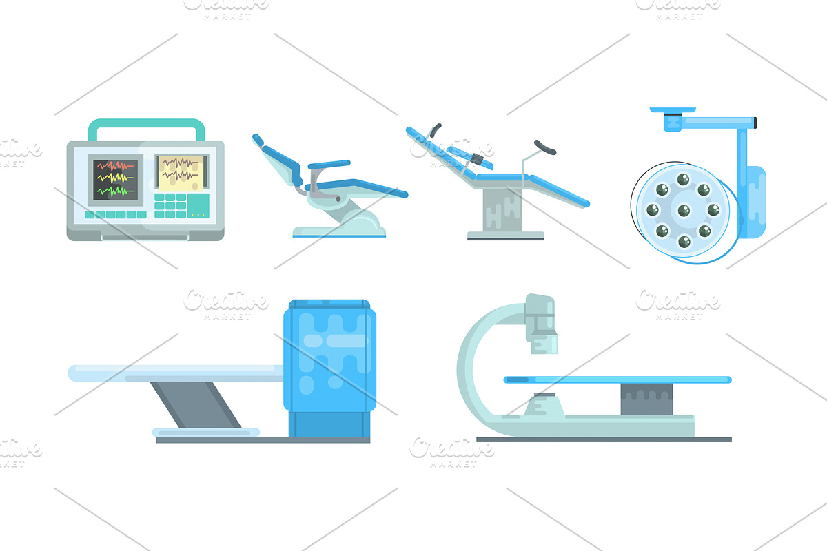 Medical Surgery and Examination, a Healthcare Illustration by TopVectors