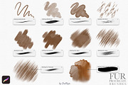 Watercolor Fur Procreate Brushes, a Brush Add-On by owlasya (Thumbnail 3 of 7)
