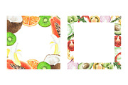 Watercolor clipart Vegan Mix summer, a Food Illustration by Vivitta (Thumbnail 4 of 6)