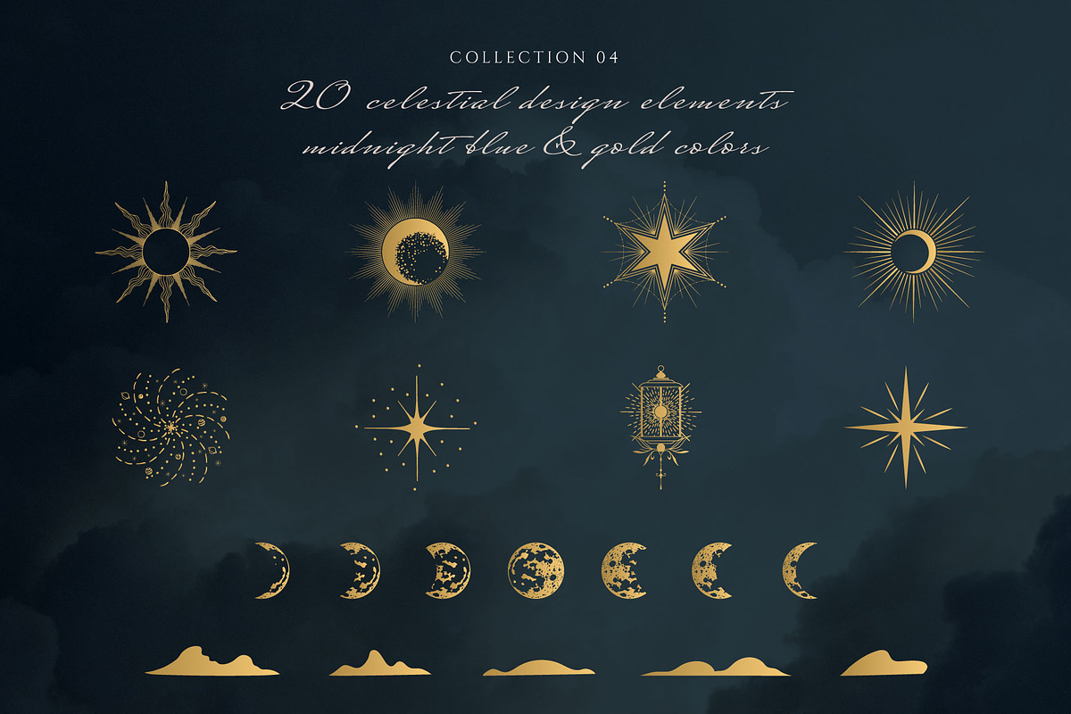 Hand drawn Celestial Women Line Art, an Illustration by KirillsWorkshop (Photo 6 of 8)