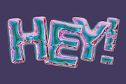 Blow - 3D Holographic Font, a Graphic by Alina Sh (Thumbnail 5 of 7)