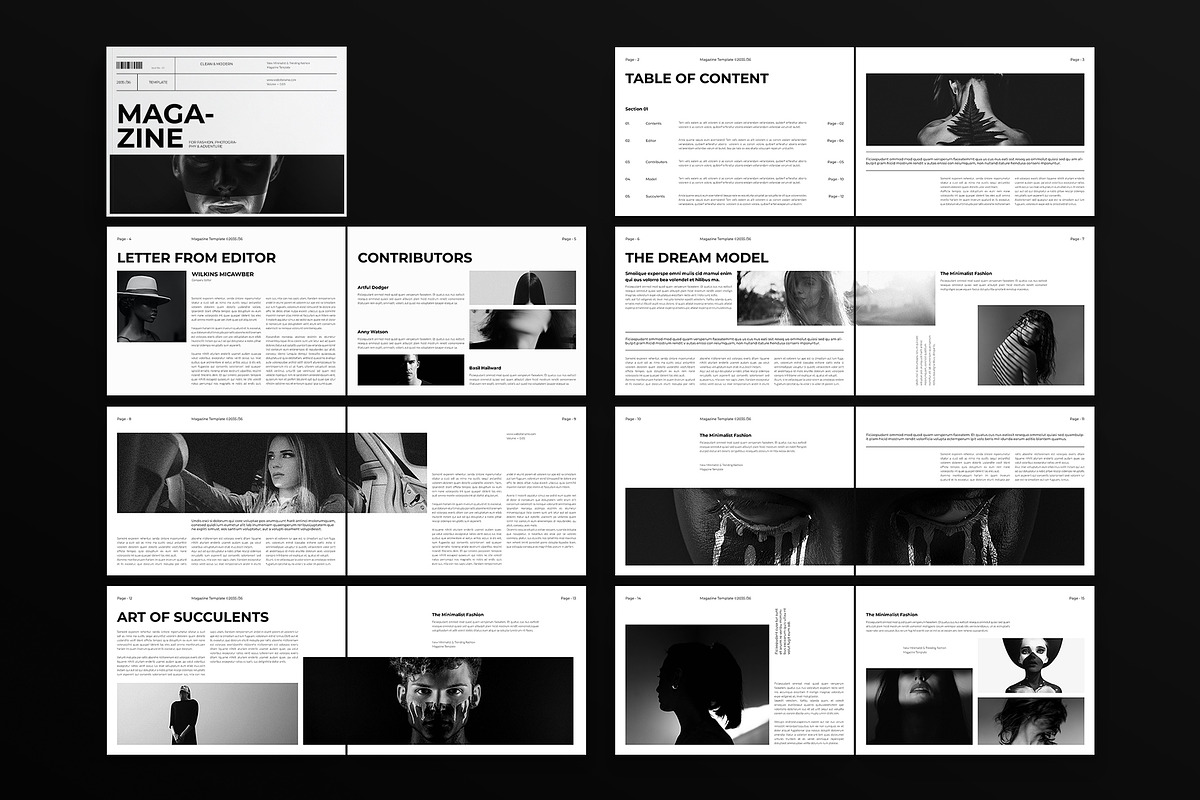 Magazine Template Landscape, a Magazine Template by DesignCrest (Photo 13 of 14)