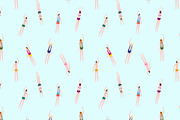 Swimmers in the pool pattern, a Pattern Graphic by bigmomentsdesign (Thumbnail 2 of 13)