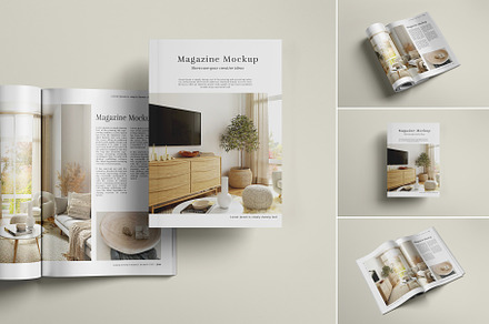 Magazine Mockup, a Books & Magazine Mockup by Tahtagraphic