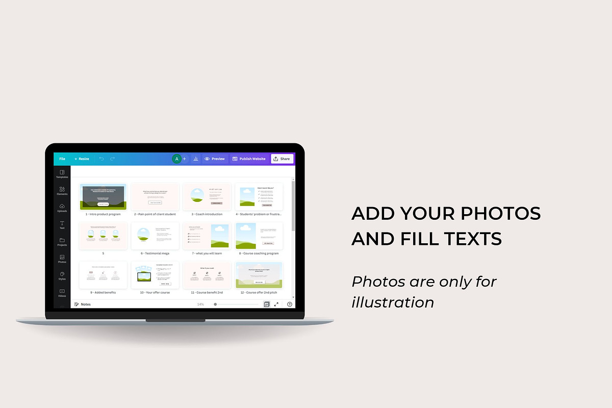Canva Website Sales Page Template, a Landing Page Template by Deepa Template Studio (Photo 7 of 8)