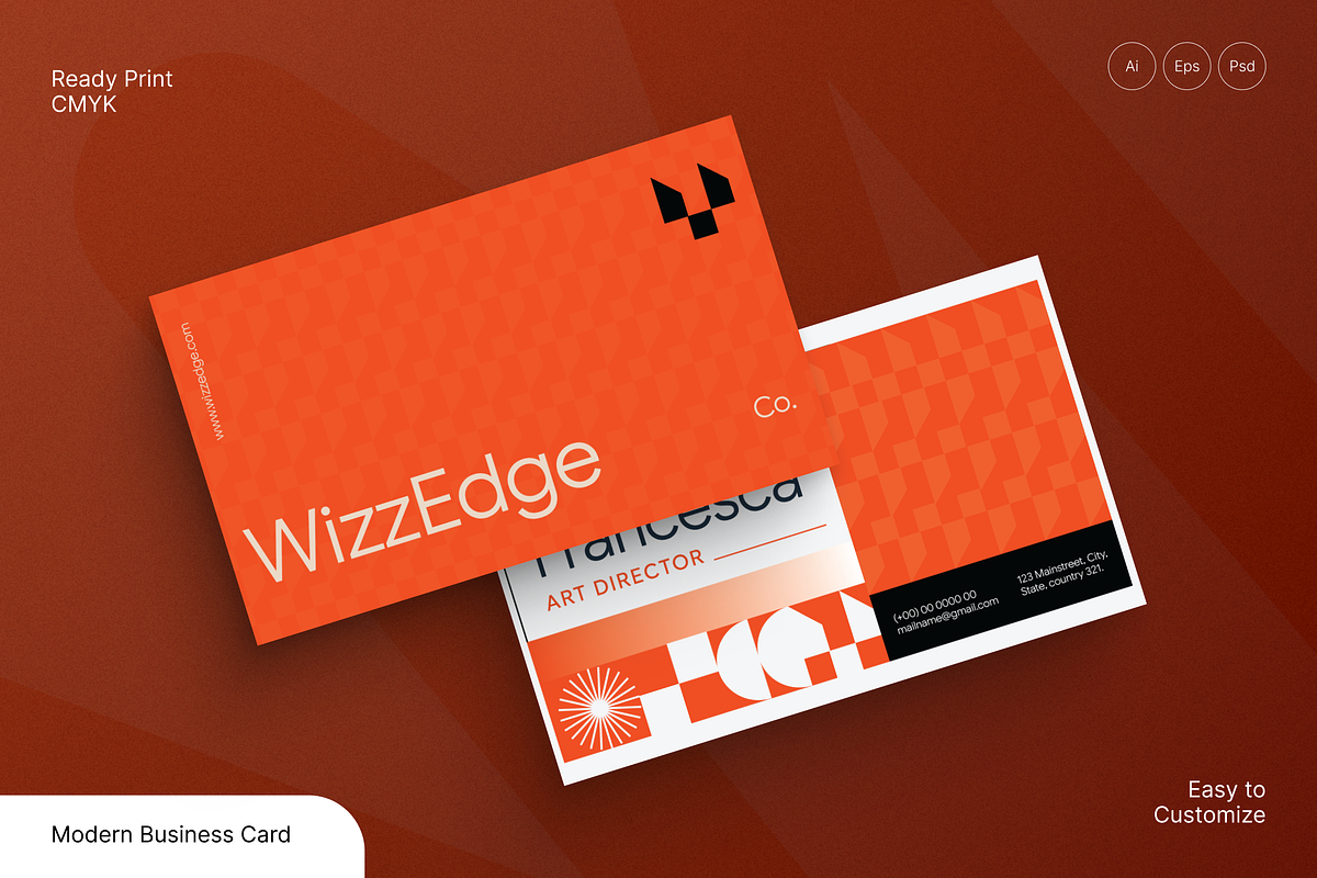 Modern Business Card, a Card Template by Annora Studio (Photo 1 of 6)