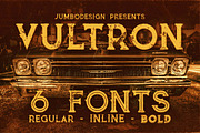 Vultron - Vintage Style Font, a Font by JumboDesign (Thumbnail 1 of 5)