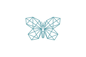 Geometric Butterfly Logo