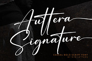 Auttera Signature, a Script Font by MJB Letters (Thumbnail 1 of 10)