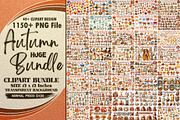 Autumn Clipart Huge Bundle, an Illustration by Sublimation Artist (Thumbnail 1 of 12)