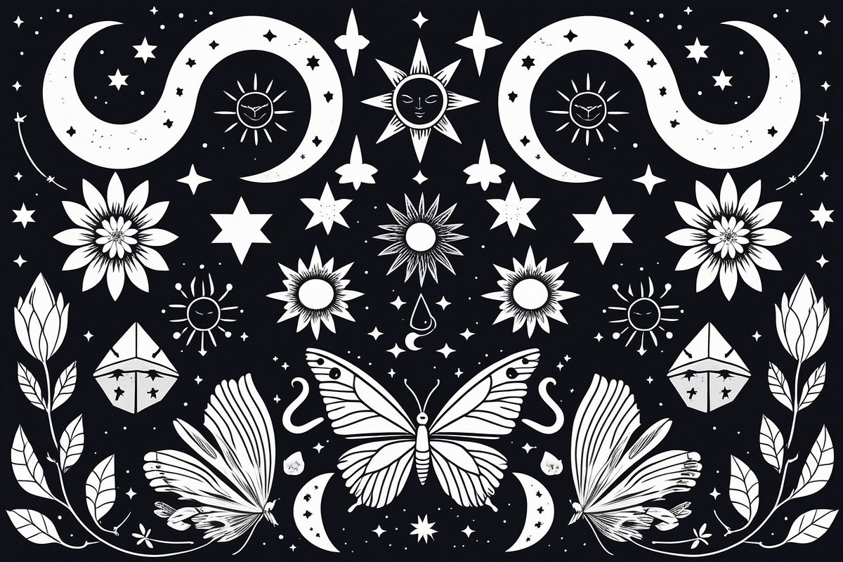Mystic Moon and Nature Bundle, an Illustration by Creativeshirt (Photo 6 of 9)