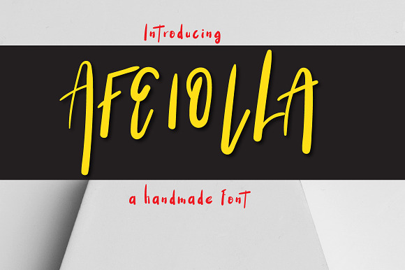 Afeiolla Typeface preview 3