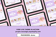 Purple Retro Shopify Theme Bundle, a Shopify Template by Template Twist Shop (Thumbnail 2 of 9)