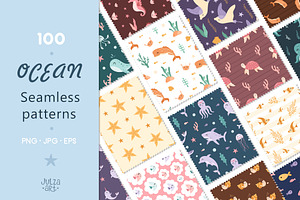 Ocean Seamless Patterns Pack