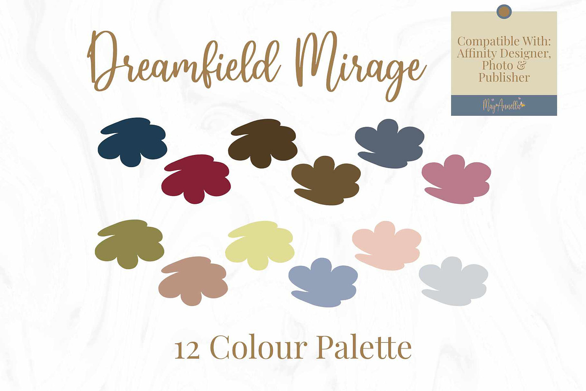 Soothing Cool Tones For Affinity, a Palette Add-On by May Annella (Photo 1 of 2)