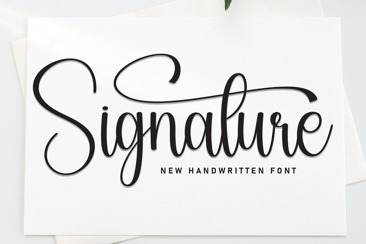 Signature | Script Font, a Handwritten Font by Scratchones (Photo 1 of 9)