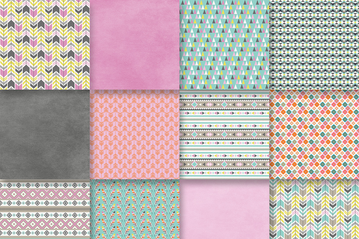 Background Paper Kit 17, a Pattern Graphic by Mod Paperie (Photo 2 of 2)