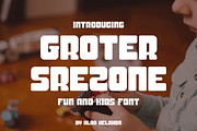 Groter Srezone, a Sans Serif Font by alon kelakon (Thumbnail 1 of 6)