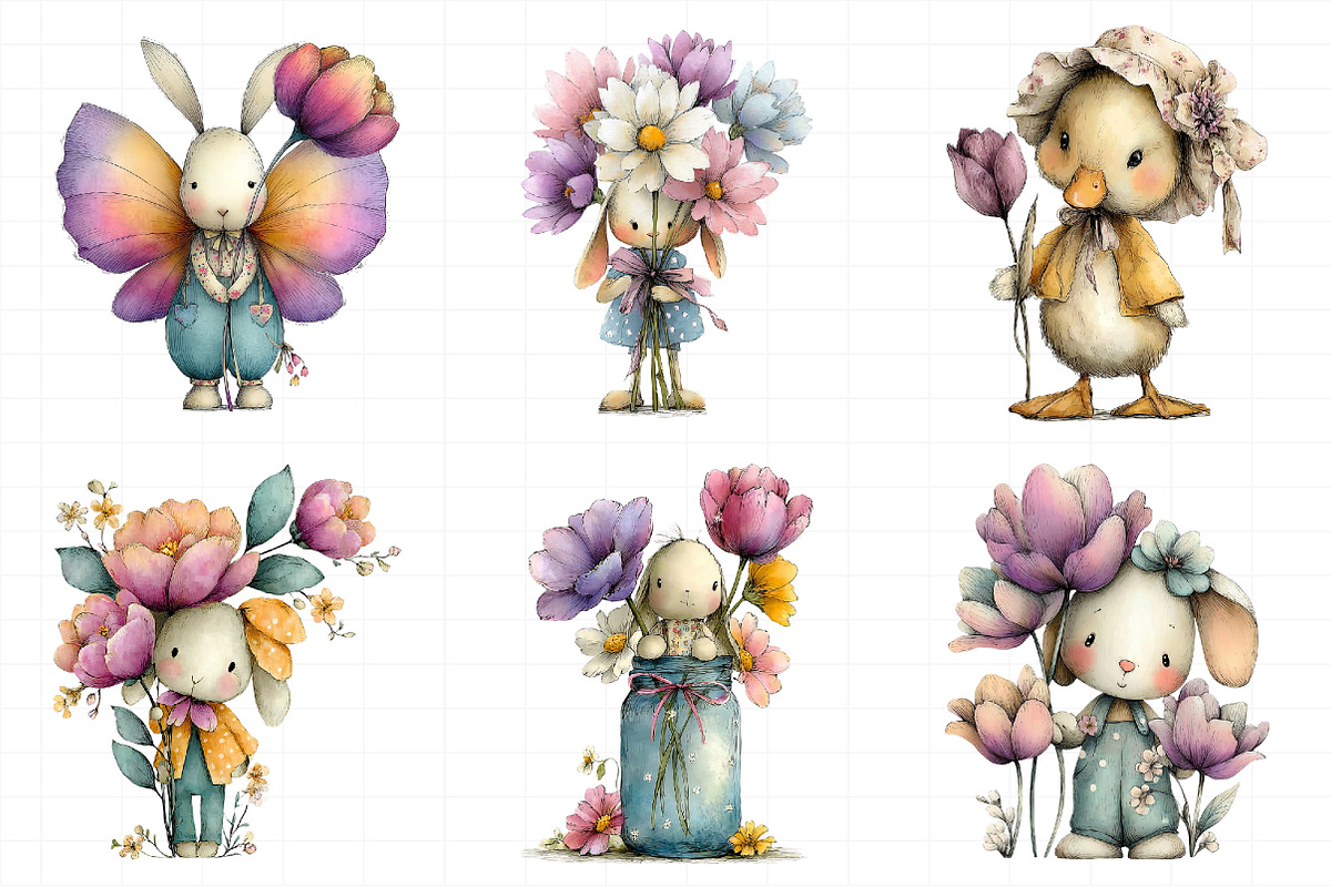 Whimsical Spring Clipart, an Illustration by Daily.Designs (Photo 4 of 8)