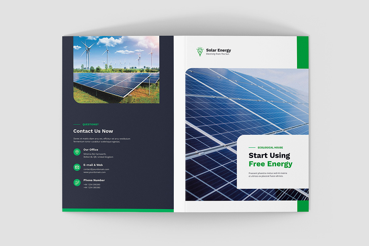Solar Energy Brochure Bi-Fold Canva, a Brochure Template by artbart (Photo 5 of 8)