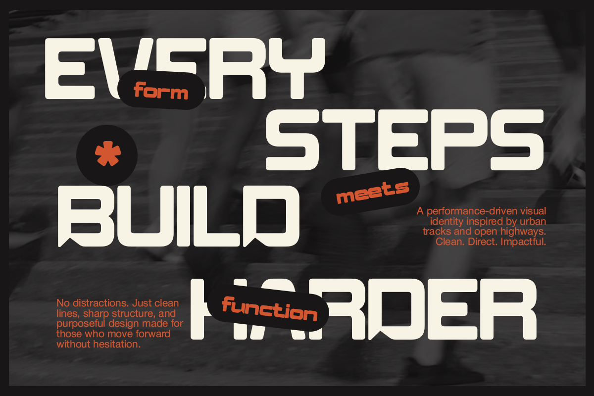 Buban - Sport Modern Font, a Sans Serif Font by Pandeka Studio (Photo 7 of 9)