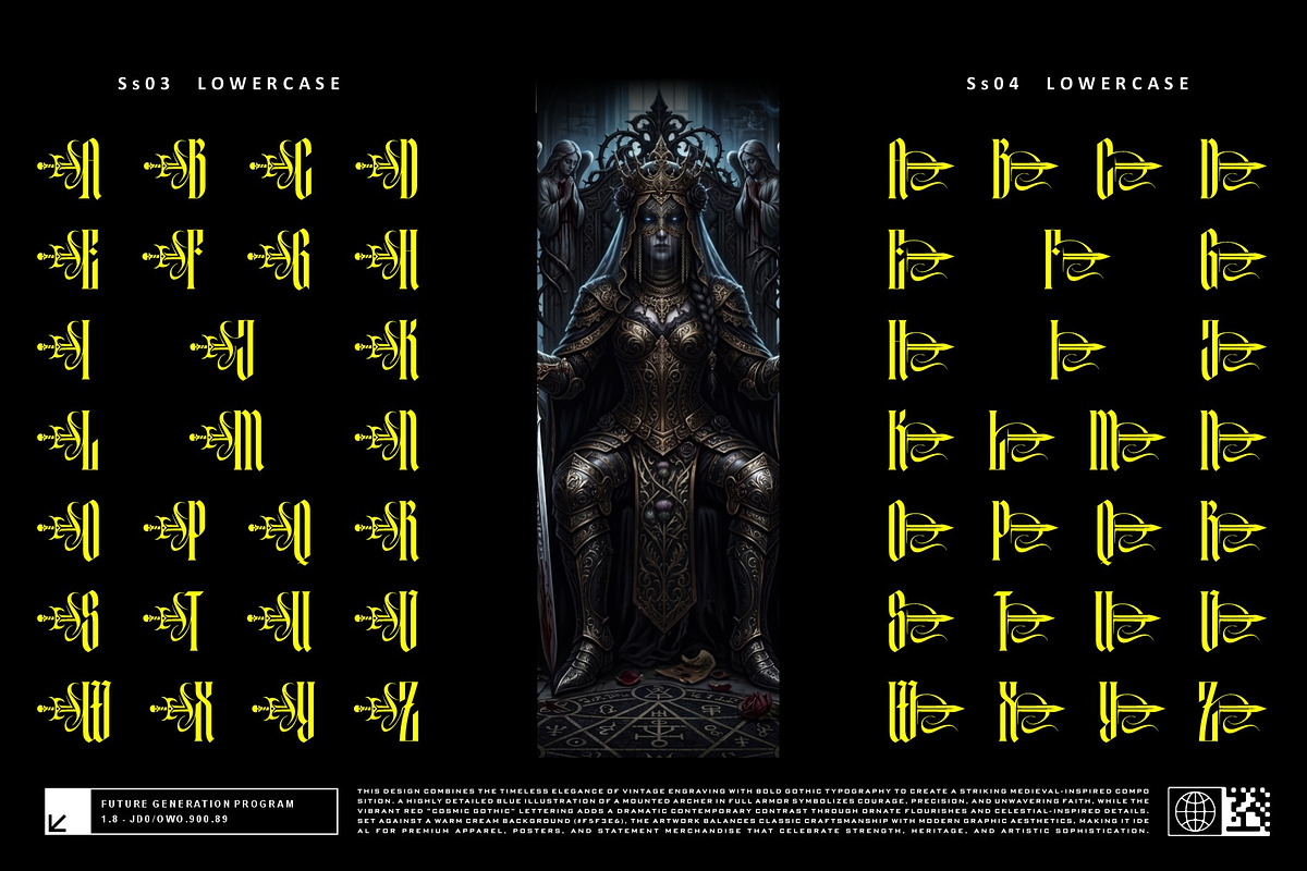 Mortal Blade Typeface, a Blackletter Font by alit design (Photo 11 of 20)