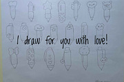 Cute Kawaii School Pens Supplies, an Education Illustration by Palau (Thumbnail 9 of 12)