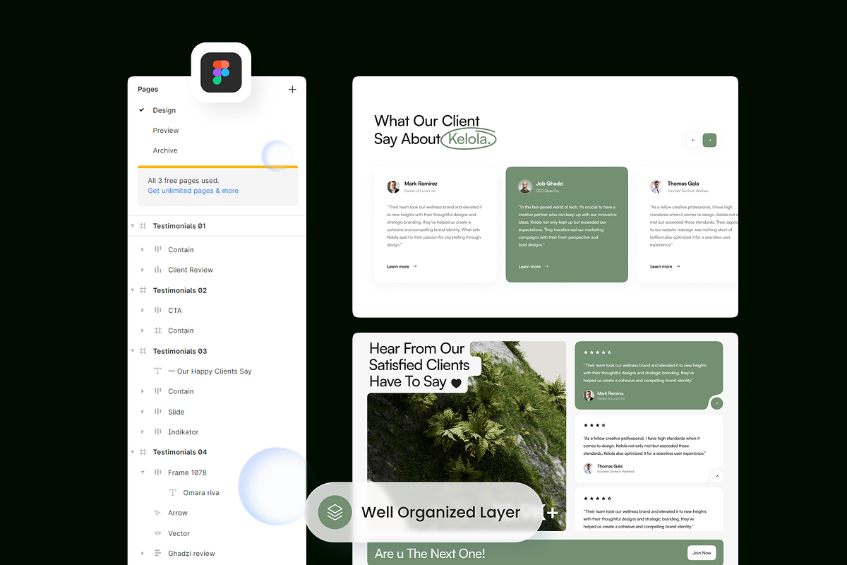 Testimonials - Section Website, a Websites & App Template by SLAB! Design (Photo 3 of 4)