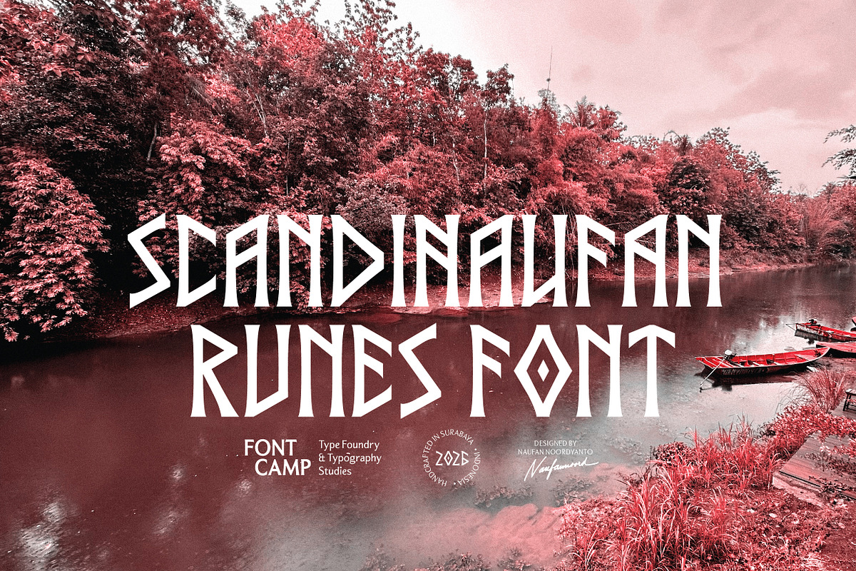Scandinaufan Runes Font, a Serif Font by Fontcamp Type Foundry (Photo 15 of 16)