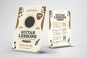 Guitar Lessons Flyer Template