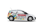 City Car Branding Mockup, an Advertising Mockup by Xtrahive (Thumbnail 2 of 2)