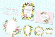 LEMONS Watercolor clipart set, an Object Illustration by GevelStudio (Thumbnail 3 of 16)