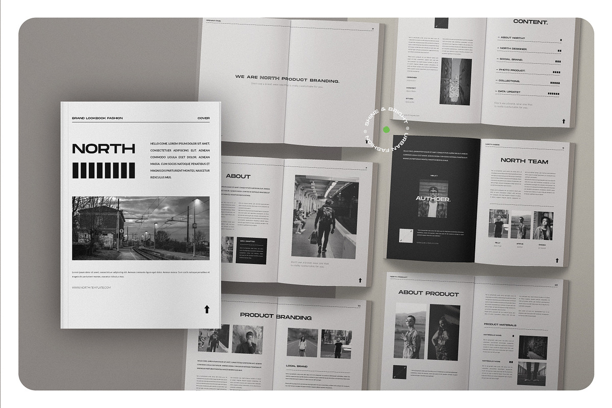NORTH Brand Lookbook, a Magazine Template by Typetemp Studio