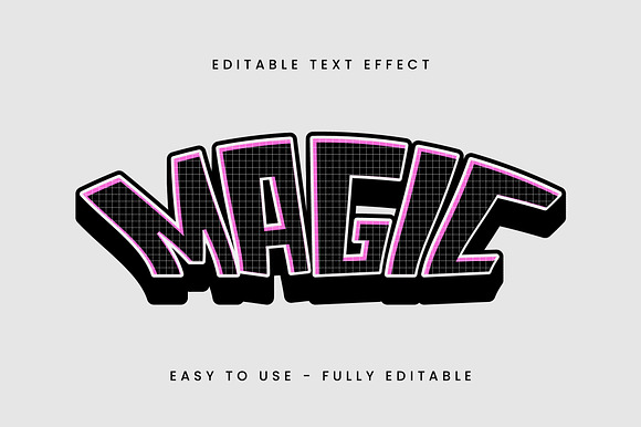 Retro Grid Text Effect preview 4