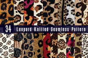 Leopard Knitted Seamless Pattern, a Pattern Graphic by CreationArt