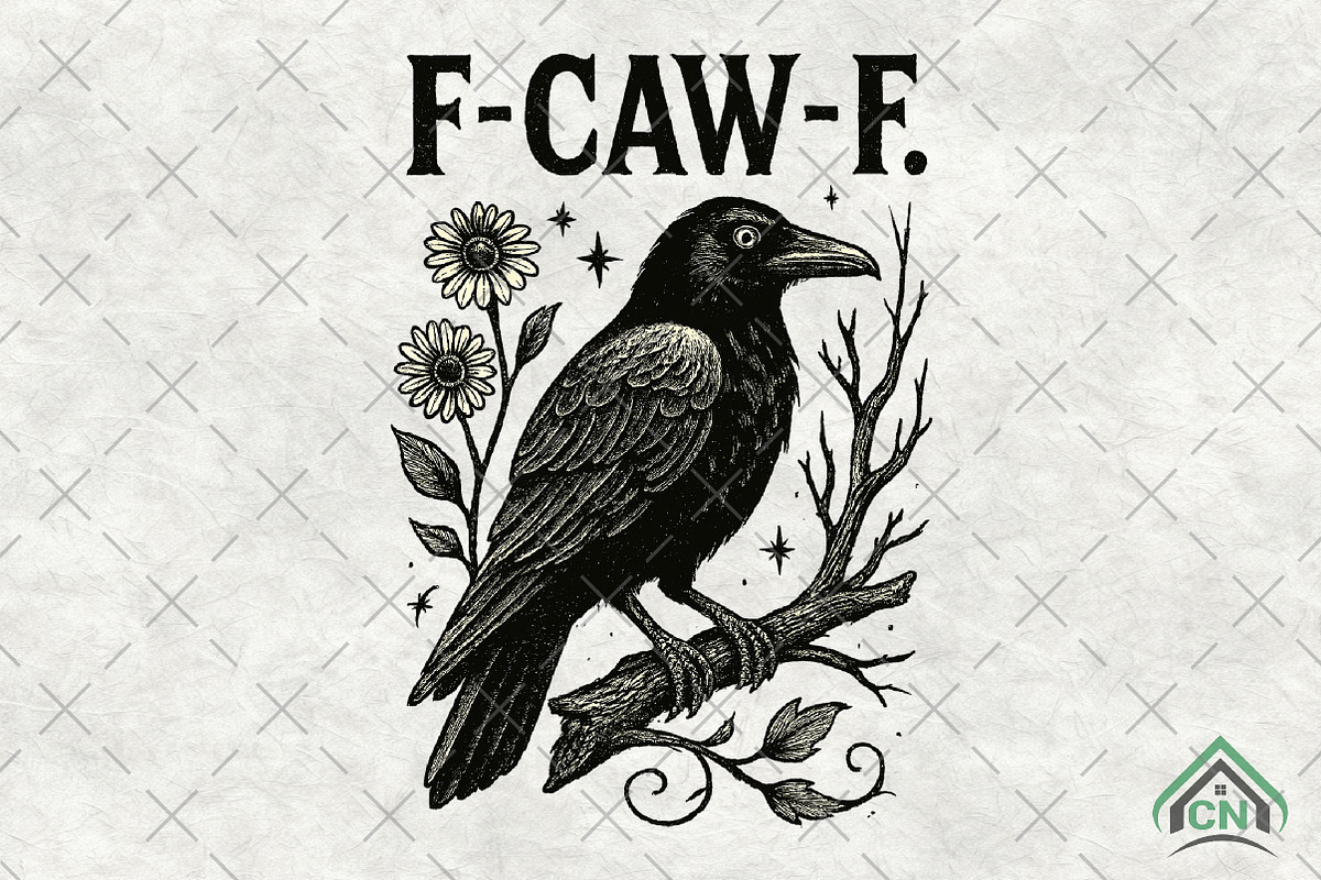 F-CAW-F Halloween Raven, an Illustration by Craft Nest (Photo 1 of 5)