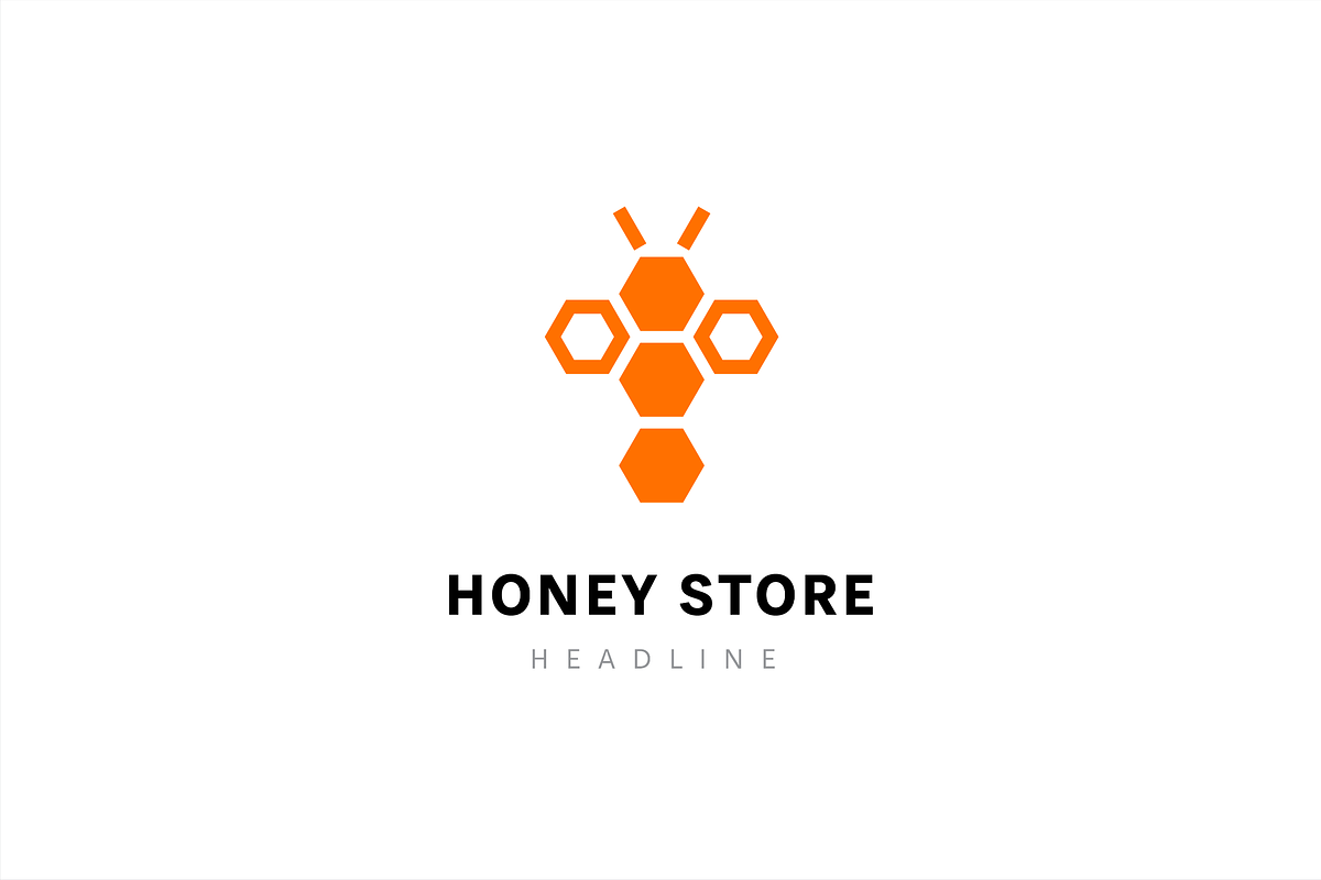 Honey store logo template., a Branding & Logo Template by Anton Akhmatov (Photo 3 of 3)