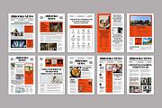 White Orange Bold E-Newspaper, a Templates & Theme by graphicook (Thumbnail 4 of 4)