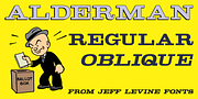 Alderman JNL, a Slab Serif Font by Jeff Levine Fonts (Thumbnail 1 of 5)