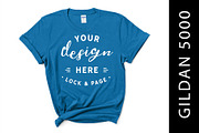 Female Gildan 5000 Mockup Bundle, a Shirt Mockup by lock and page (Thumbnail 12 of 15)