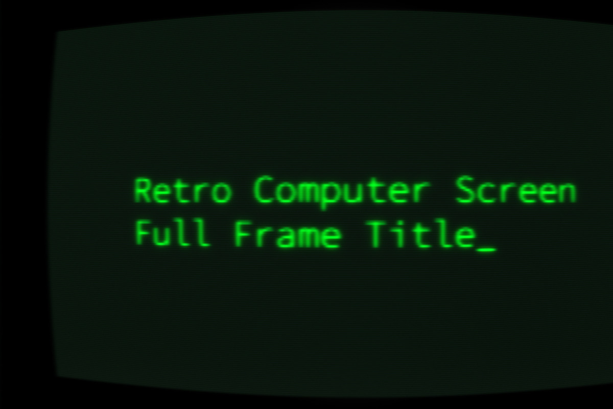 Retro Computer Screen MOGRT