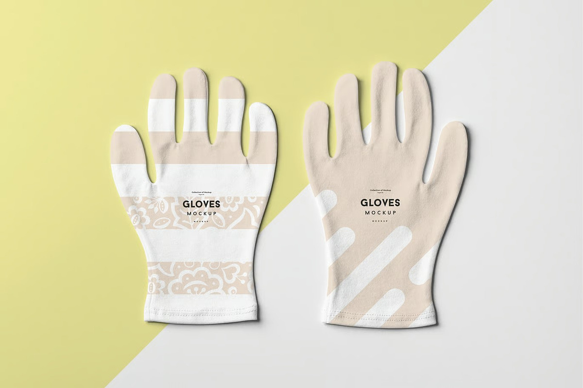 Gloves Mock-up, an Apparel Mockup by zippypixelstudio (Photo 3 of 10)
