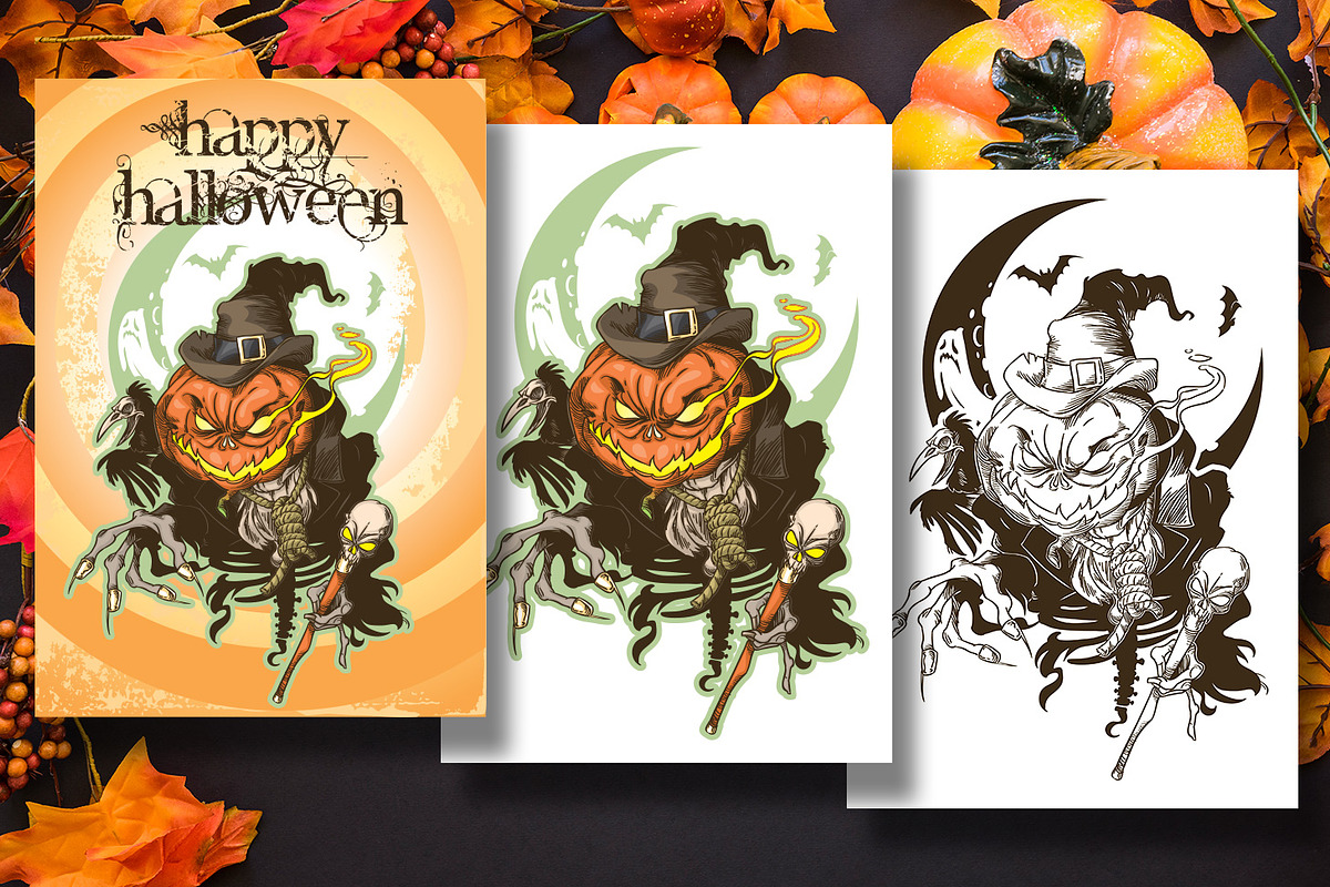 Evil Pumpkin-head, an Illustration by inshader (Photo 3 of 3)