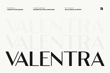 Valentra Modern Editorial Sans Font
